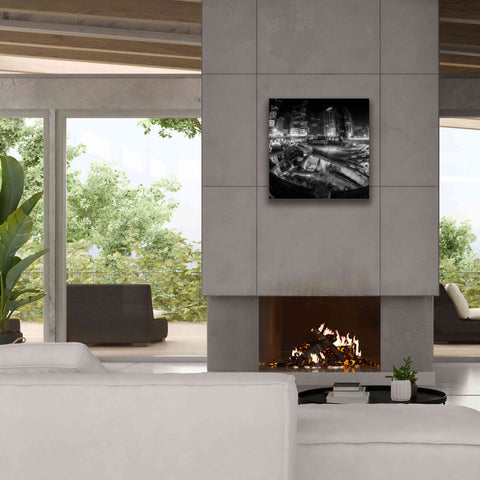 Image of 'Defense Bw' by Sebastien Lory, Giclee Canvas Wall Art,26 x 26