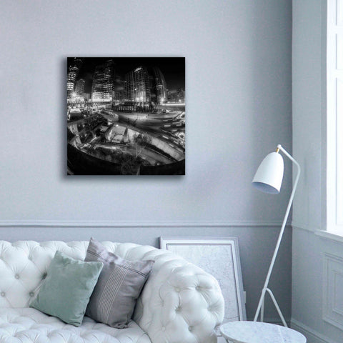 Image of 'Defense Bw' by Sebastien Lory, Giclee Canvas Wall Art,37 x 37