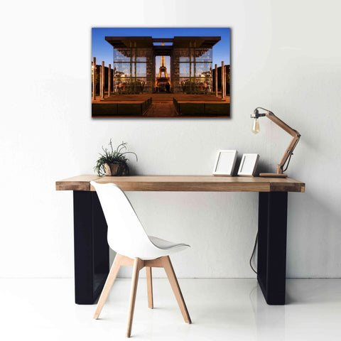 Image of 'Dupli Eiffel' by Sebastien Lory, Giclee Canvas Wall Art,40 x 26