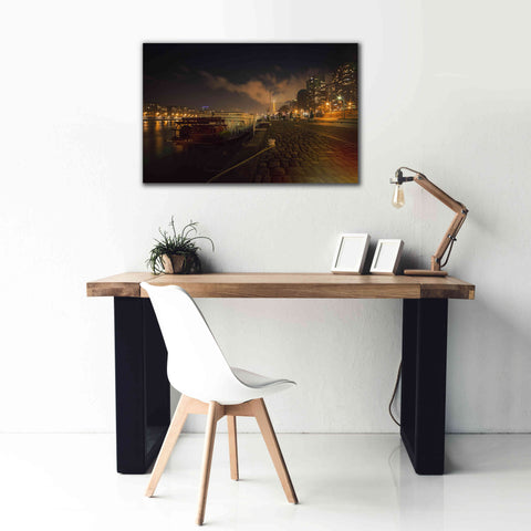 Image of 'Moody Eiffel' by Sebastien Lory, Giclee Canvas Wall Art,40 x 26