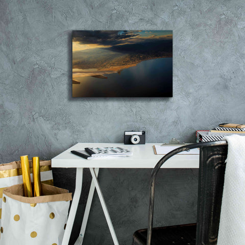 Image of 'Nice Airport' by Sebastien Lory, Giclee Canvas Wall Art,18 x 12