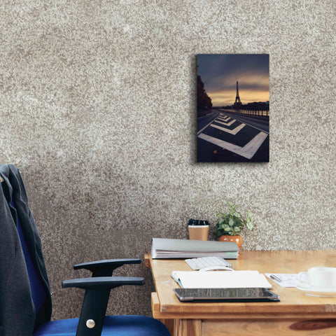 Image of 'Eiffel Tower' by Sebastien Lory, Giclee Canvas Wall Art,12 x 18