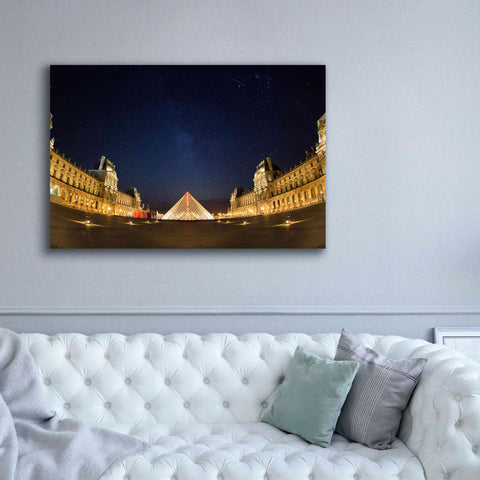 Image of 'Lourve Museum Nights' by Sebastien Lory, Giclee Canvas Wall Art,60 x 40