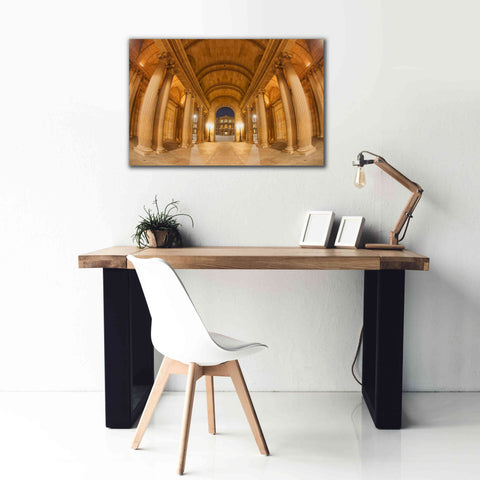 Image of 'Golden Columns' by Sebastien Lory, Giclee Canvas Wall Art,40 x 26