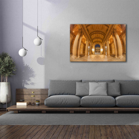 Image of 'Golden Columns' by Sebastien Lory, Giclee Canvas Wall Art,60 x 40