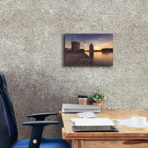 Image of 'Port de la Rochelle' by Sebastien Lory, Giclee Canvas Wall Art,18 x 12