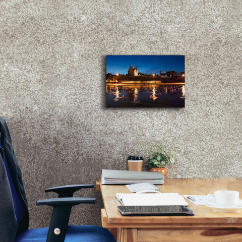 Image of 'Castle Reflections' by Sebastien Lory, Giclee Canvas Wall Art,18 x 12