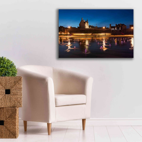 Image of 'Castle Reflections' by Sebastien Lory, Giclee Canvas Wall Art,40 x 26