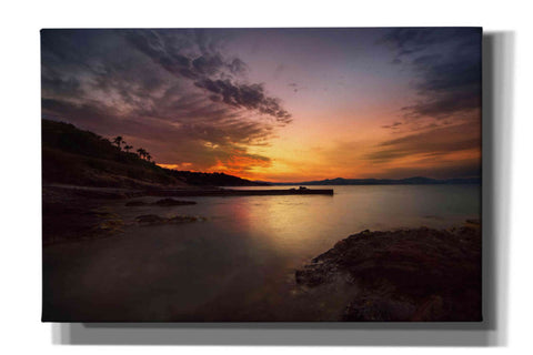 Image of 'Fiery Sunset' by Sebastien Lory, Giclee Canvas Wall Art
