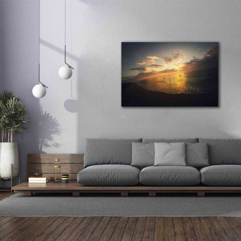 Image of 'Fiery Ocean' by Sebastien Lory, Giclee Canvas Wall Art,60 x 40