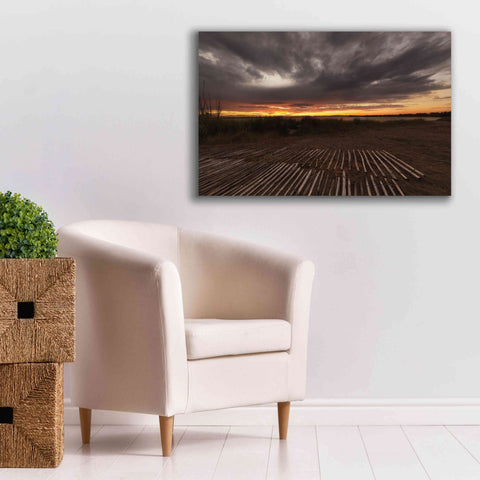Image of 'Stormy Sunset' by Sebastien Lory, Giclee Canvas Wall Art,40 x 26