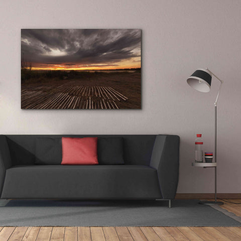 Image of 'Stormy Sunset' by Sebastien Lory, Giclee Canvas Wall Art,60 x 40