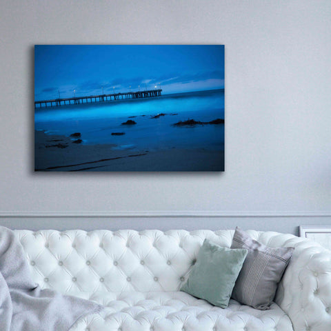 Image of 'Blue Hour Pier' by Sebastien Lory, Giclee Canvas Wall Art,60 x 40