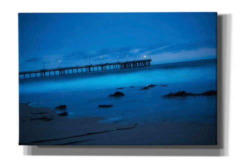 Image of 'Blue Hour Pier' by Sebastien Lory, Giclee Canvas Wall Art