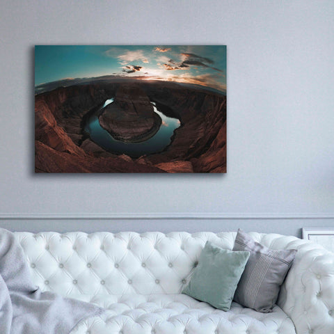Image of 'Horseshoe Bend Sunset' by Sebastien Lory, Giclee Canvas Wall Art,60 x 40