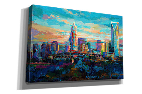 Image of 'The Queen City Charlotte North Carolina' by Jace D McTier, Giclee Canvas Wall Art