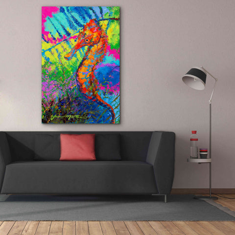 Image of 'Miniature Majesty of the Ocean Orange Caribbe' by Jace D McTier, Giclee Canvas Wall Art,40 x 60