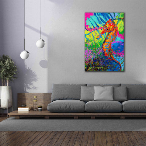 Image of 'Miniature Majesty of the Ocean Orange Caribbe' by Jace D McTier, Giclee Canvas Wall Art,40 x 60