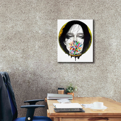 Image of 'Black Blossom' by MinJae, Giclee Canvas Wall Art,20 x 24