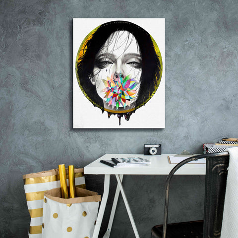 Image of 'Black Blossom' by MinJae, Giclee Canvas Wall Art,20 x 24