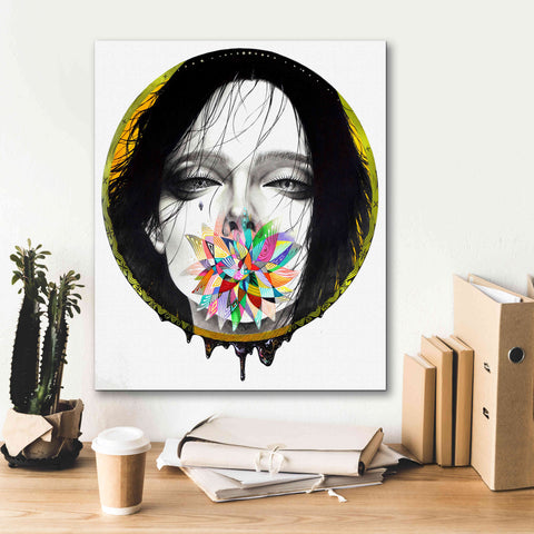 Image of 'Black Blossom' by MinJae, Giclee Canvas Wall Art,20 x 24