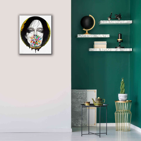 Image of 'Black Blossom' by MinJae, Giclee Canvas Wall Art,20 x 24