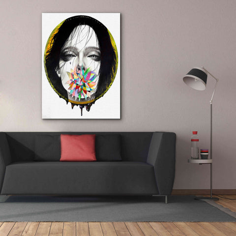 Image of 'Black Blossom' by MinJae, Giclee Canvas Wall Art,40 x 54