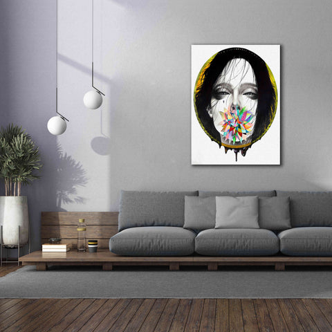 Image of 'Black Blossom' by MinJae, Giclee Canvas Wall Art,40 x 54