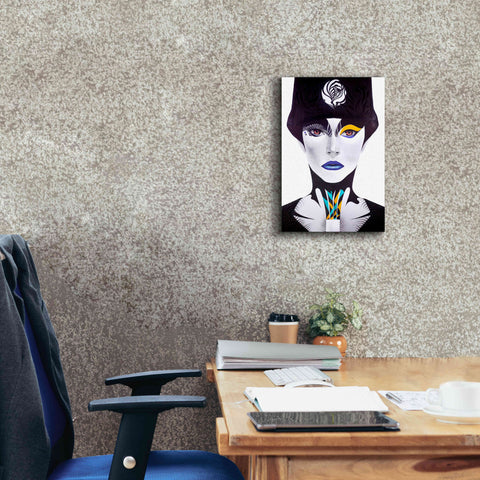 Image of 'Blue Lip' by MinJae, Giclee Canvas Wall Art,12 x 18