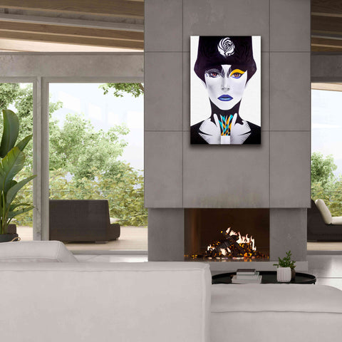 Image of 'Blue Lip' by MinJae, Giclee Canvas Wall Art,26 x 40