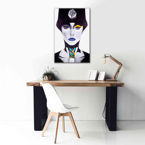 Image of 'Blue Lip' by MinJae, Giclee Canvas Wall Art,26 x 40