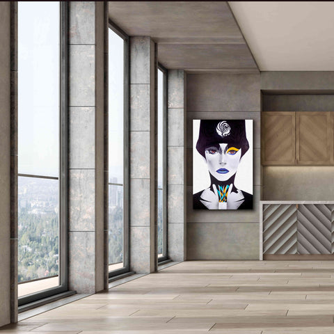 Image of 'Blue Lip' by MinJae, Giclee Canvas Wall Art,40 x 60