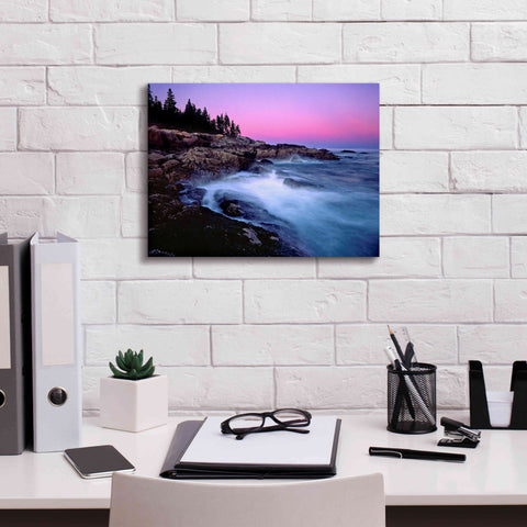 Image of 'Acadia Dusk' by Mike Jones, Giclee Canvas Wall Art,16 x 12