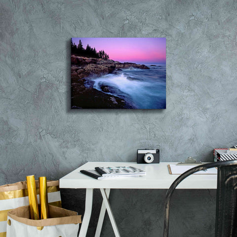 Image of 'Acadia Dusk' by Mike Jones, Giclee Canvas Wall Art,16 x 12