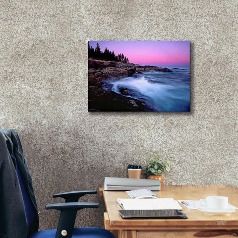 Image of 'Acadia Dusk' by Mike Jones, Giclee Canvas Wall Art,24 x 20