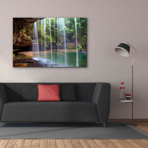 Image of 'Alabama Caney Creek Veil' by Mike Jones, Giclee Canvas Wall Art,60 x 40