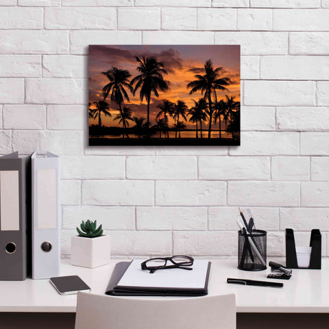Image of 'Marathon Key Sunset' by Mike Jones, Giclee Canvas Wall Art,18 x 12