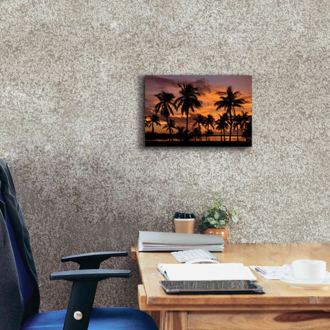 Image of 'Marathon Key Sunset' by Mike Jones, Giclee Canvas Wall Art,18 x 12