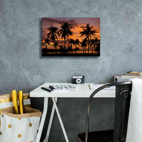Image of 'Marathon Key Sunset' by Mike Jones, Giclee Canvas Wall Art,18 x 12