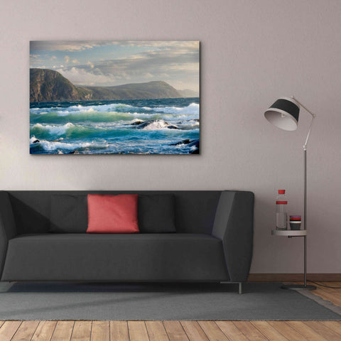 Image of 'Newfoundland Sunset Surf' by Mike Jones, Giclee Canvas Wall Art,60 x 40
