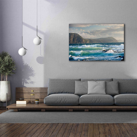 Image of 'Newfoundland Sunset Surf' by Mike Jones, Giclee Canvas Wall Art,60 x 40