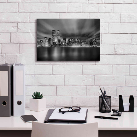 Image of 'NYC WTC Skyline' by Mike Jones, Giclee Canvas Wall Art,18 x 12