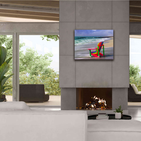 Image of 'Rainbow Chair' by Mike Jones, Giclee Canvas Wall Art,34 x 26