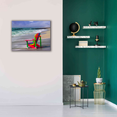 Image of 'Rainbow Chair' by Mike Jones, Giclee Canvas Wall Art,34 x 26