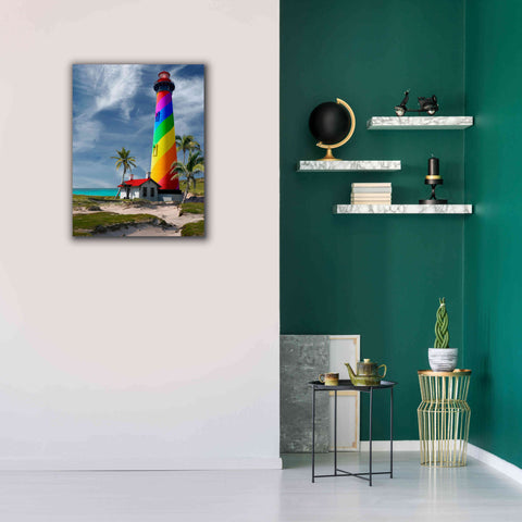 Image of 'Rainbow Lighthouse South' by Mike Jones, Giclee Canvas Wall Art,26 x 34