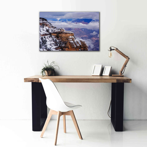 Image of 'Storm Clouds Mather Point' by Mike Jones, Giclee Canvas Wall Art,40 x 26