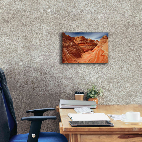 Image of 'The Wave Classic View' by Mike Jones, Giclee Canvas Wall Art,18 x 12