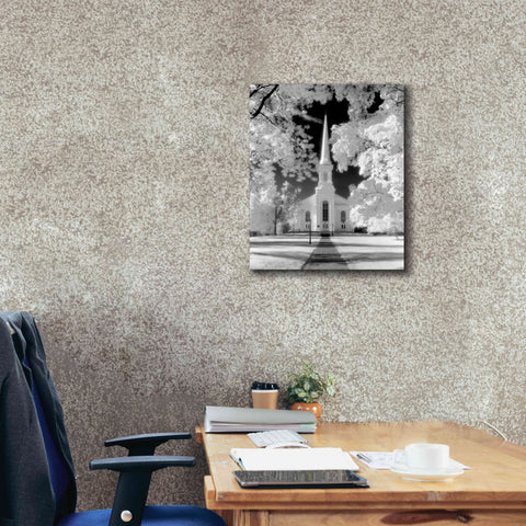 Image of 'Westfield Church Infrared' by Mike Jones, Giclee Canvas Wall Art,20 x 24