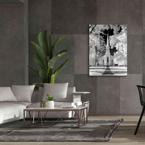 Image of 'Westfield Church Infrared' by Mike Jones, Giclee Canvas Wall Art,40 x 54
