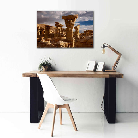 Image of 'Ah She Sle Pah Alien Throne' by Mike Jones, Giclee Canvas Wall Art,40 x 26